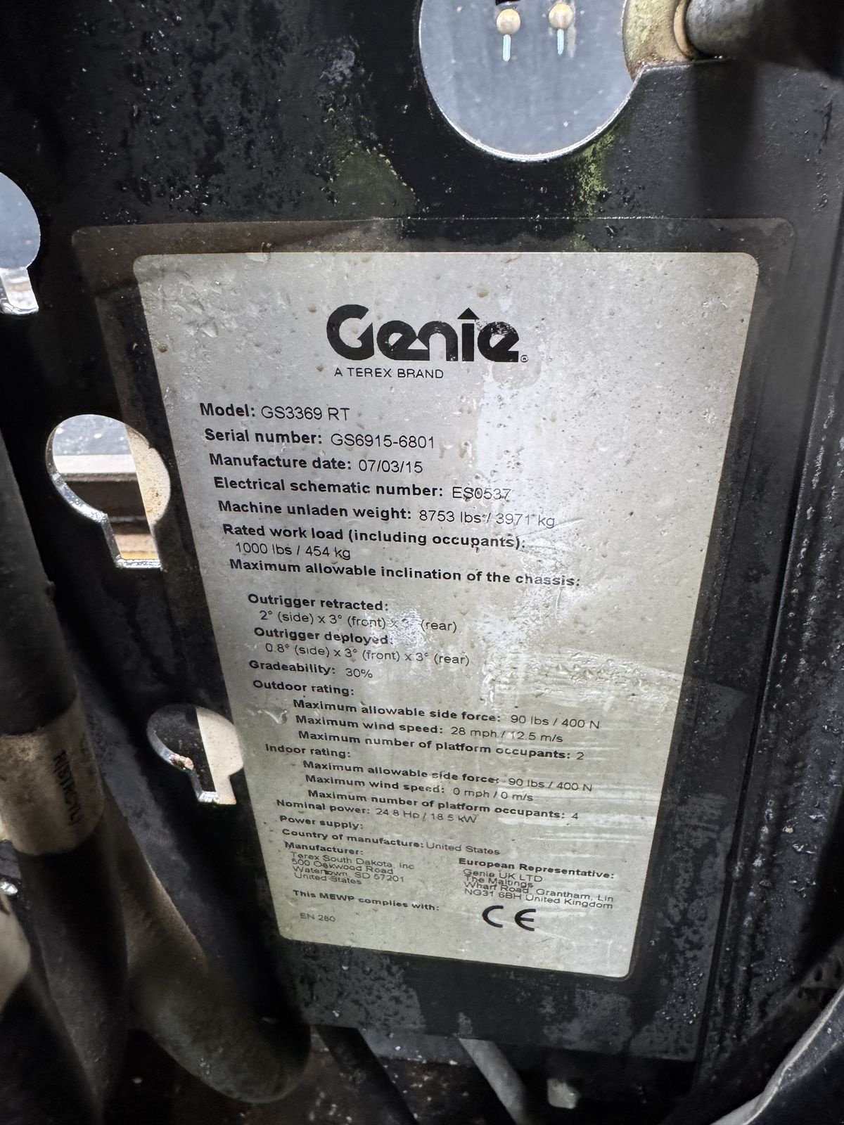 Sonstige Bühnen typu Genie GS-3369RT, Gebrauchtmaschine v Wolfsbach (Obrázek 5)