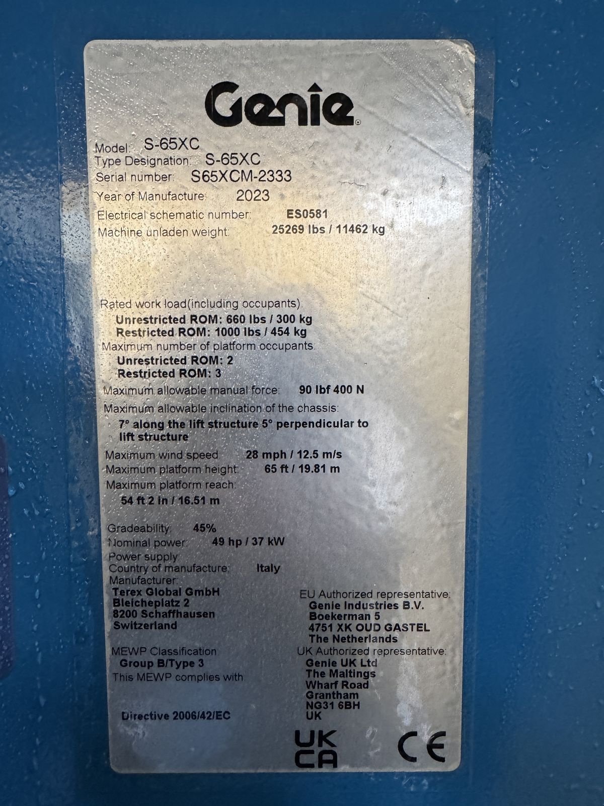 Sonstige Bühnen of the type Genie S-65XC, Gebrauchtmaschine in Wolfsbach (Picture 7)