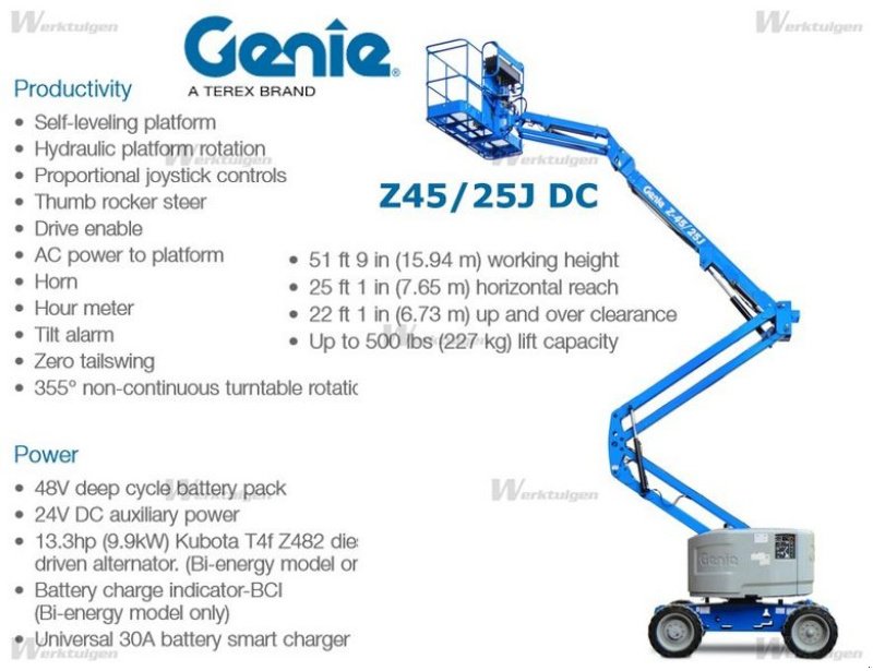 Sonstige Bühnen tip Genie Z-45/25J Diesel Allrad Gelenkteleskopbühne 16m, Gebrauchtmaschine in St. Nikolai ob Draßling (Poză 19)