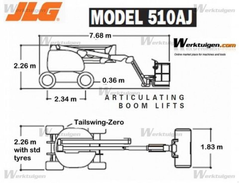 Sonstige Bühnen typu JLG JLG 510AJ Diesel Allrad 18 Meter, Gebrauchtmaschine v St. Nikolai ob Draßling (Obrázek 18)