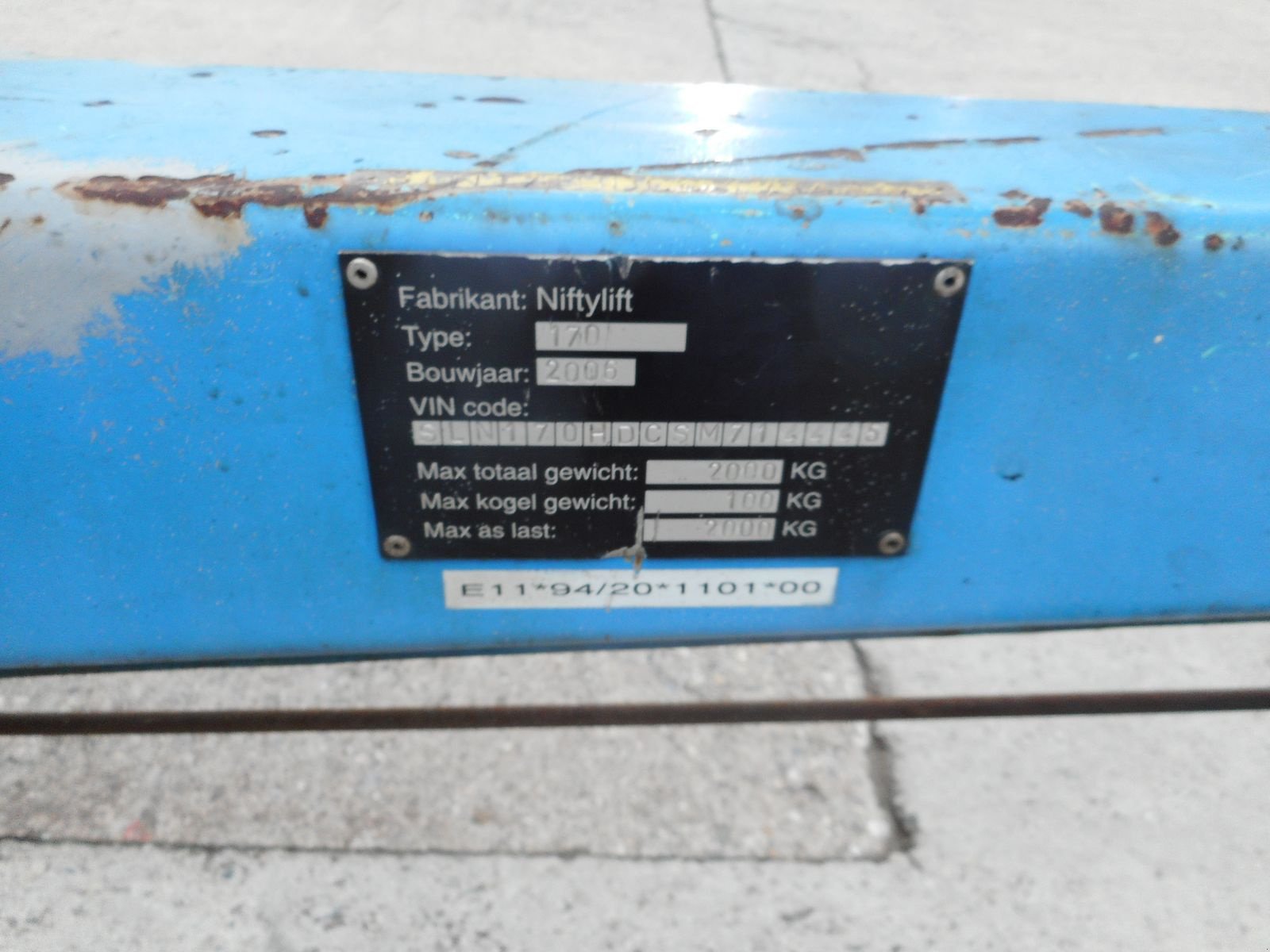 Sonstige Bühnen typu Niftylift 170 HE Anhängerbühne 17m - nur 2.000 KG Eigengew, Gebrauchtmaschine v St. Nikolai ob Draßling (Obrázek 7)