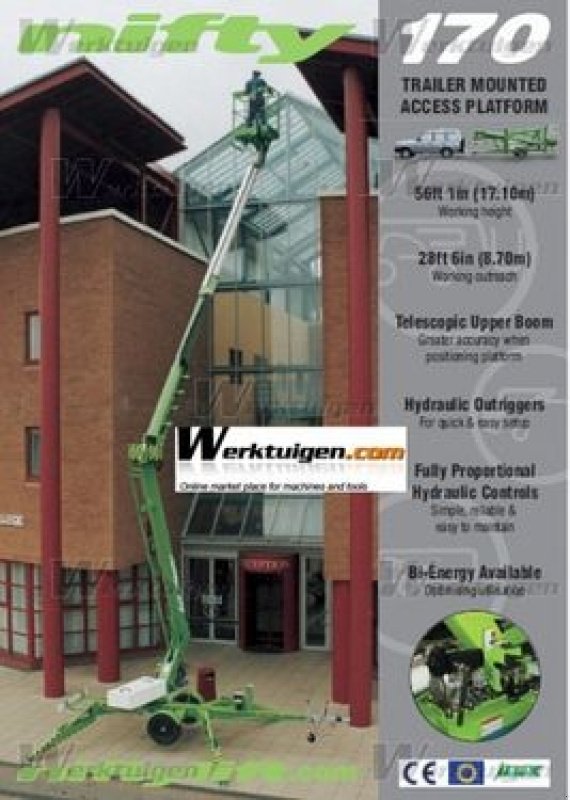 Sonstige Bühnen typu Niftylift 170 HE Anhängerbühne 17m - nur 2.000 KG Eigengew, Gebrauchtmaschine v St. Nikolai ob Draßling (Obrázek 16)