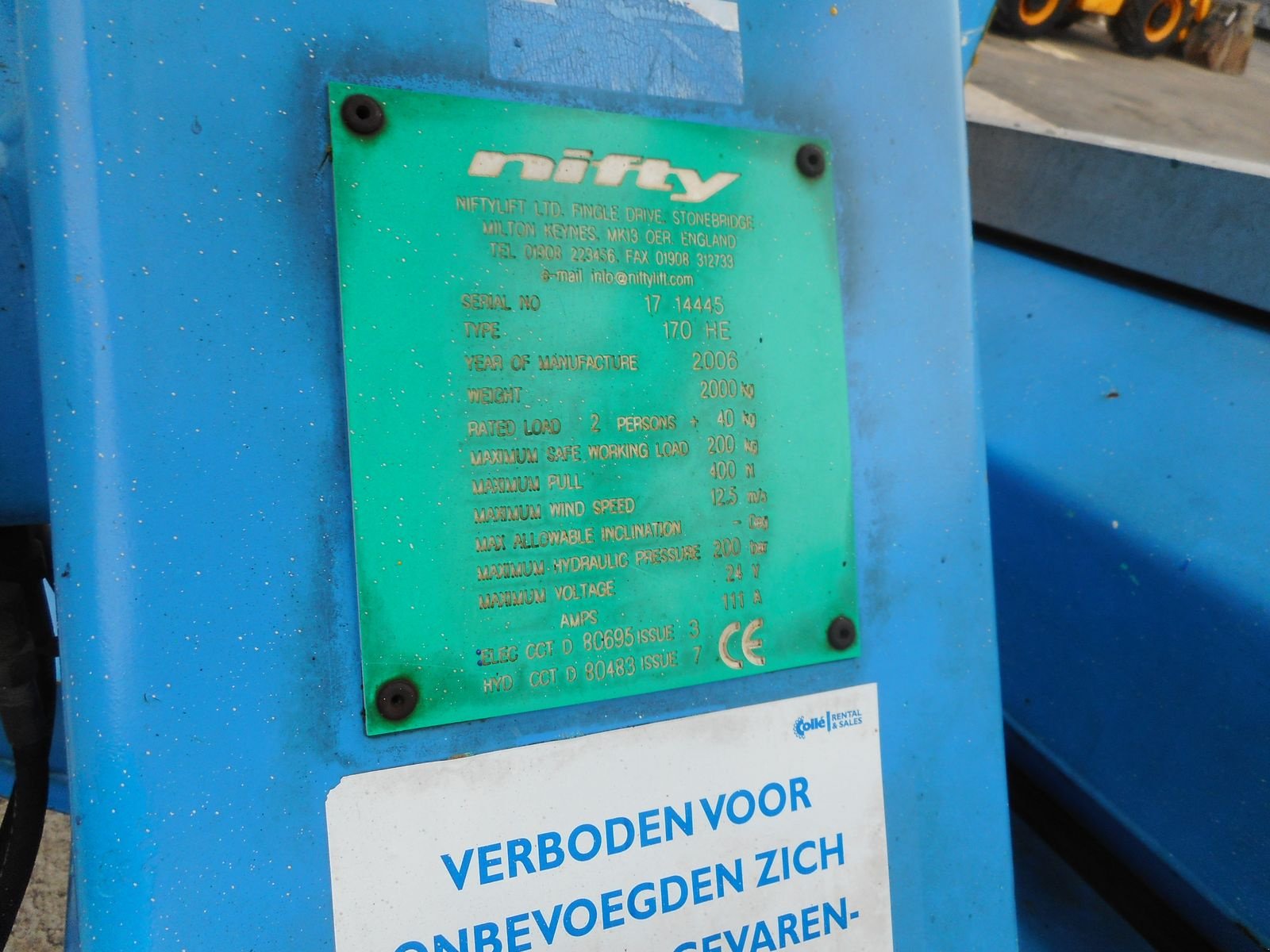 Sonstige Bühnen typu Niftylift 170 HE Anhängerbühne 17m - nur 2.000 KG Eigengew, Gebrauchtmaschine v St. Nikolai ob Draßling (Obrázek 8)