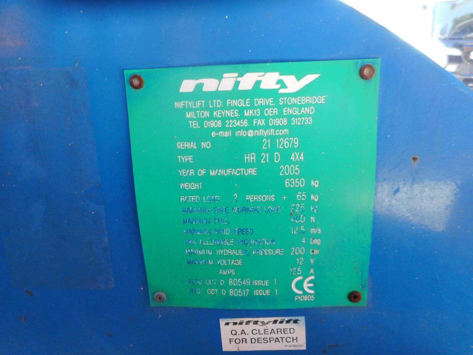 Sonstige Bühnen typu Niftylift HR21D Diesel Allrad 21 Meter !!, Gebrauchtmaschine v St. Nikolai ob Draßling (Obrázek 11)