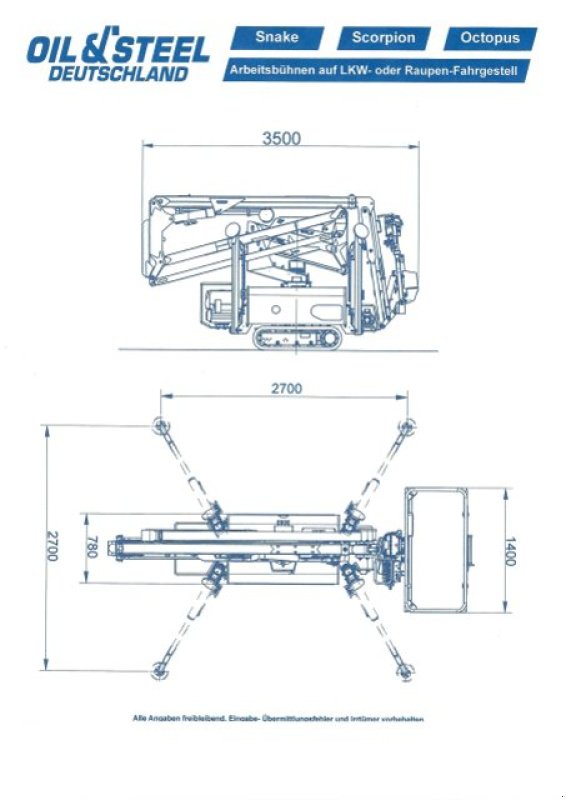 Sonstige Bühnen des Typs Oil & Steel OCTOPUSSY 14, Gebrauchtmaschine in Obrigheim (Bild 10)