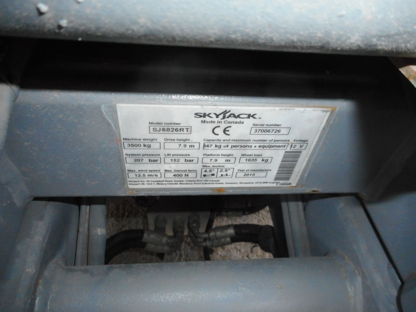 Sonstige Bühnen типа Skyjack SJ 6826RT Diesel Allrad Scherenbühne 10 Meter, Gebrauchtmaschine в St. Nikolai ob Draßling (Фотография 7)