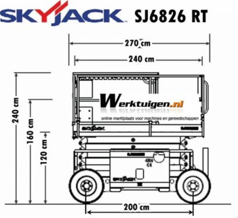 Sonstige Bühnen типа Skyjack SJ 6826RT Diesel Allrad Scherenbühne 10 Meter, Gebrauchtmaschine в St. Nikolai ob Draßling (Фотография 18)