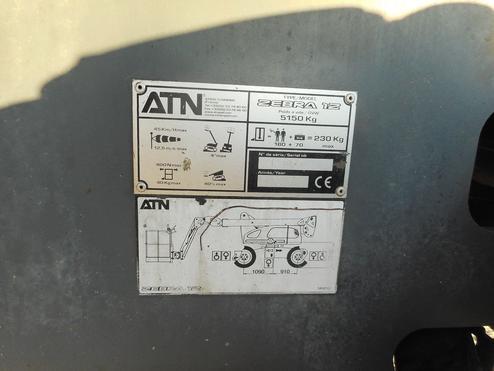 Sonstige Bühnen typu Sonstige ATN Zebra 12 Diesel Allrad Gelenkteleskopbühne 1, Gebrauchtmaschine v St. Nikolai ob Draßling (Obrázek 3)