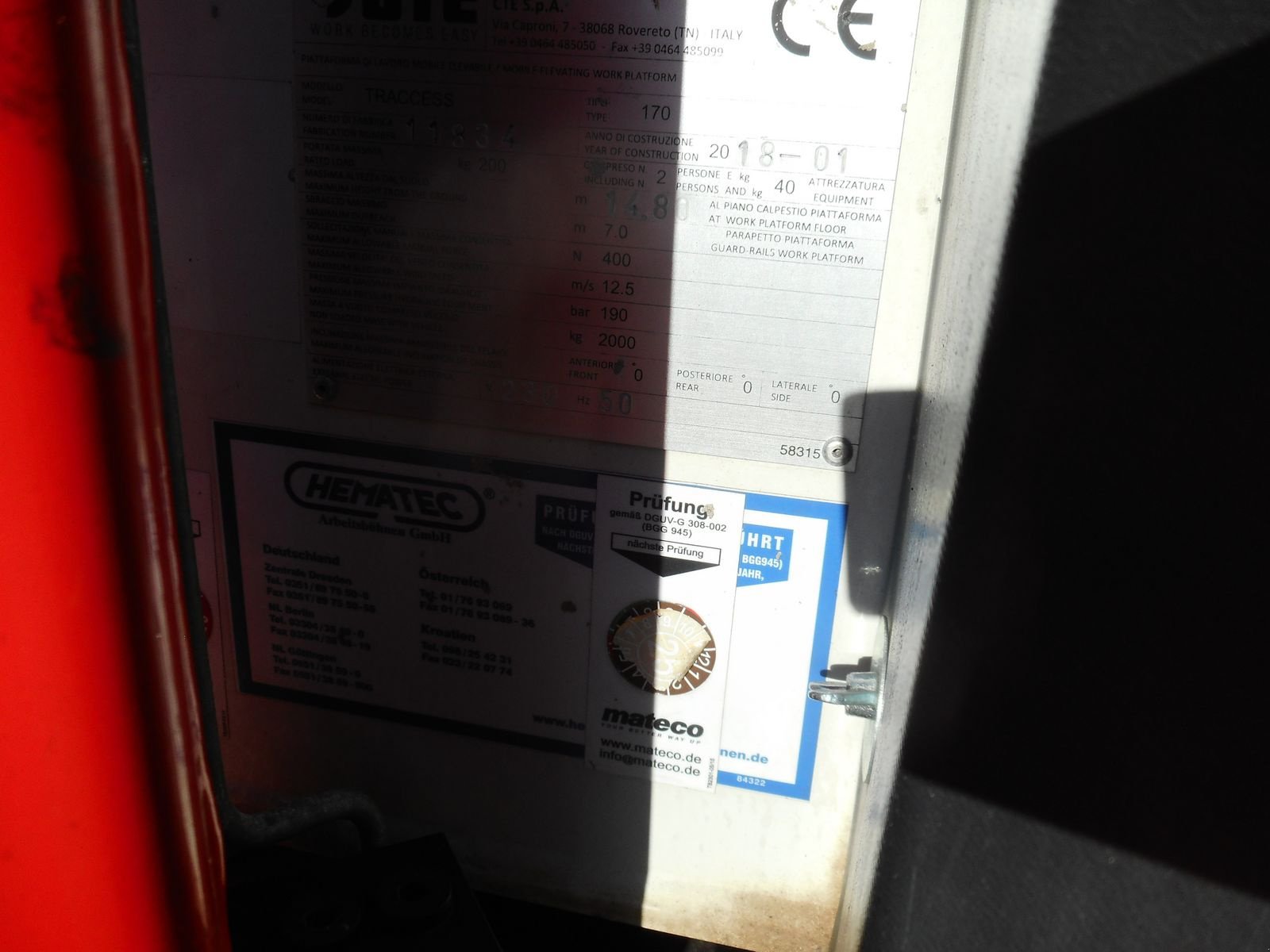 Sonstige Bühnen του τύπου Sonstige CTE Traccess 170 ( 17m ) Diesel + Elektro Raupen, Gebrauchtmaschine σε St. Nikolai ob Draßling (Φωτογραφία 10)