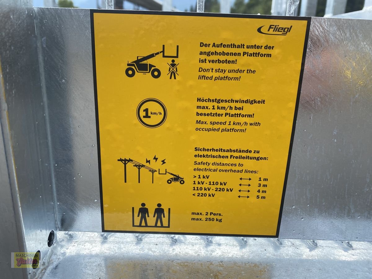 Sonstige Bühnen des Typs Sonstige Fliegl Arbeitsbühne/Arbeitskorb mit Euroaufnahme, Neumaschine in Kötschach (Bild 14)