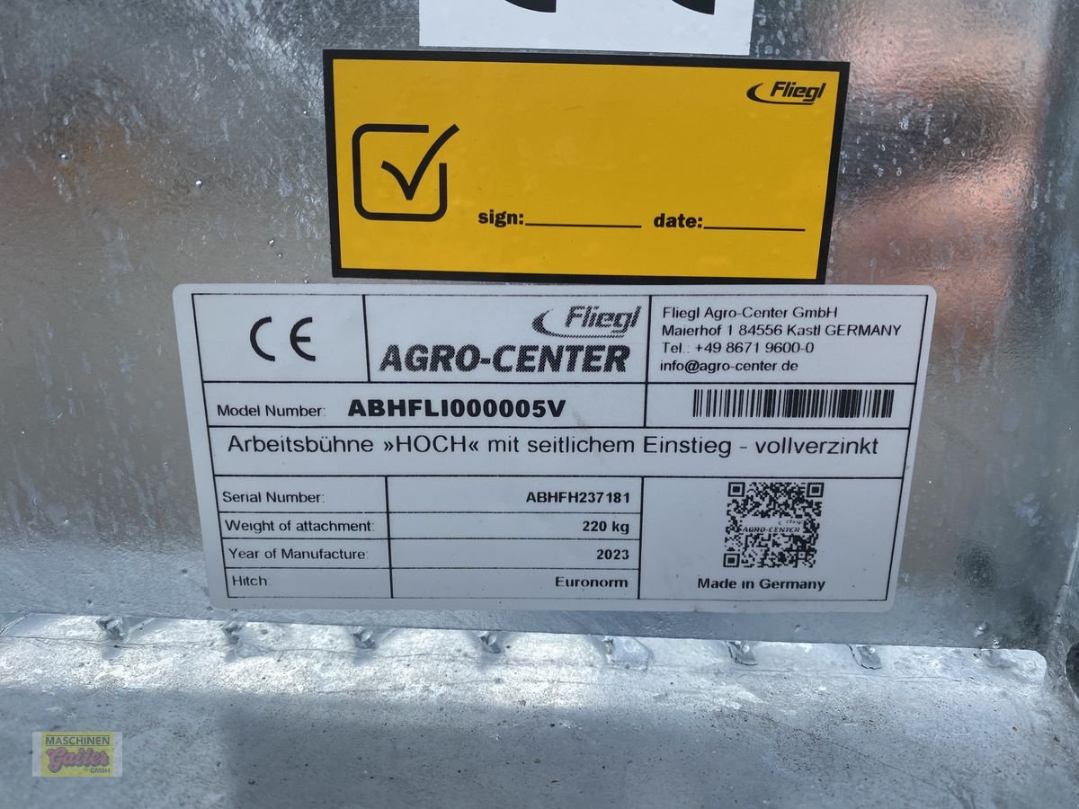 Sonstige Bühnen des Typs Sonstige Fliegl Arbeitsbühne/Arbeitskorb mit Euroaufnahme, Neumaschine in Kötschach (Bild 13)