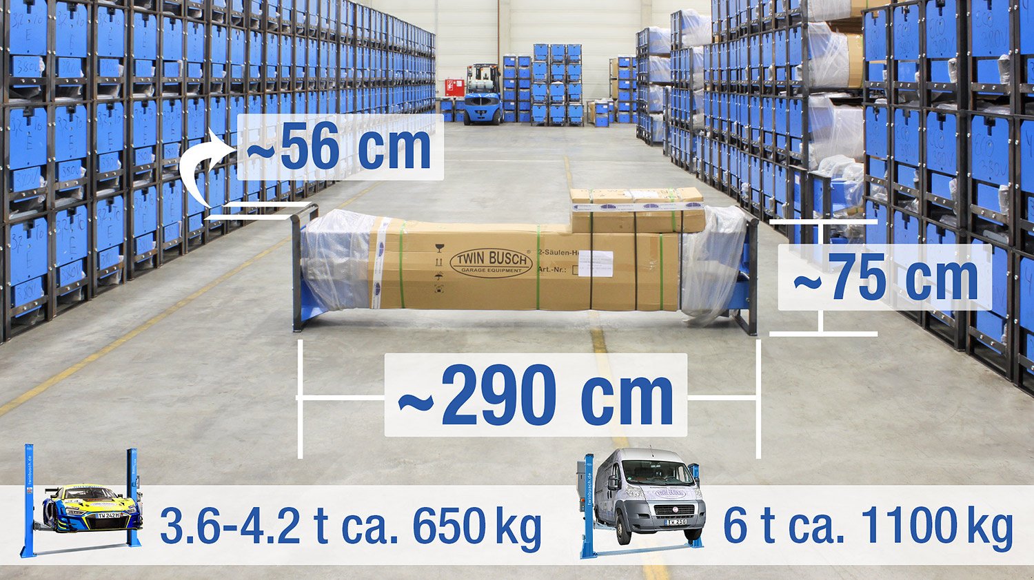 Sonstige Bühnen of the type Twin Busch 2-Säulen-Hebebühne 4.2t, barrierefrei, Comfort-Line, Grey-Line, Neumaschine in mixnitz (Picture 12)