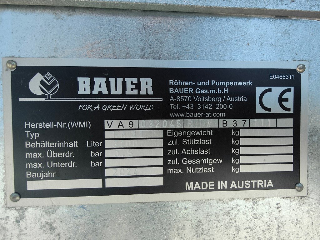 Sonstige Düngung & Pflanzenschutztechnik typu Bauer KA31 Aufbaufass, Gebrauchtmaschine v Chur (Obrázek 3)