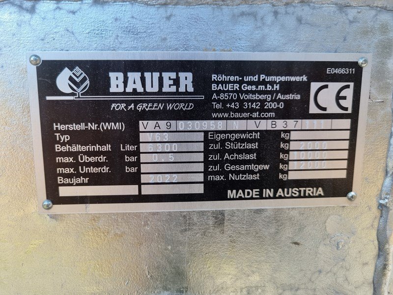 Sonstige Düngung & Pflanzenschutztechnik des Typs Bauer V63 Güllefass, Ausstellungsmaschine in Chur (Bild 6)