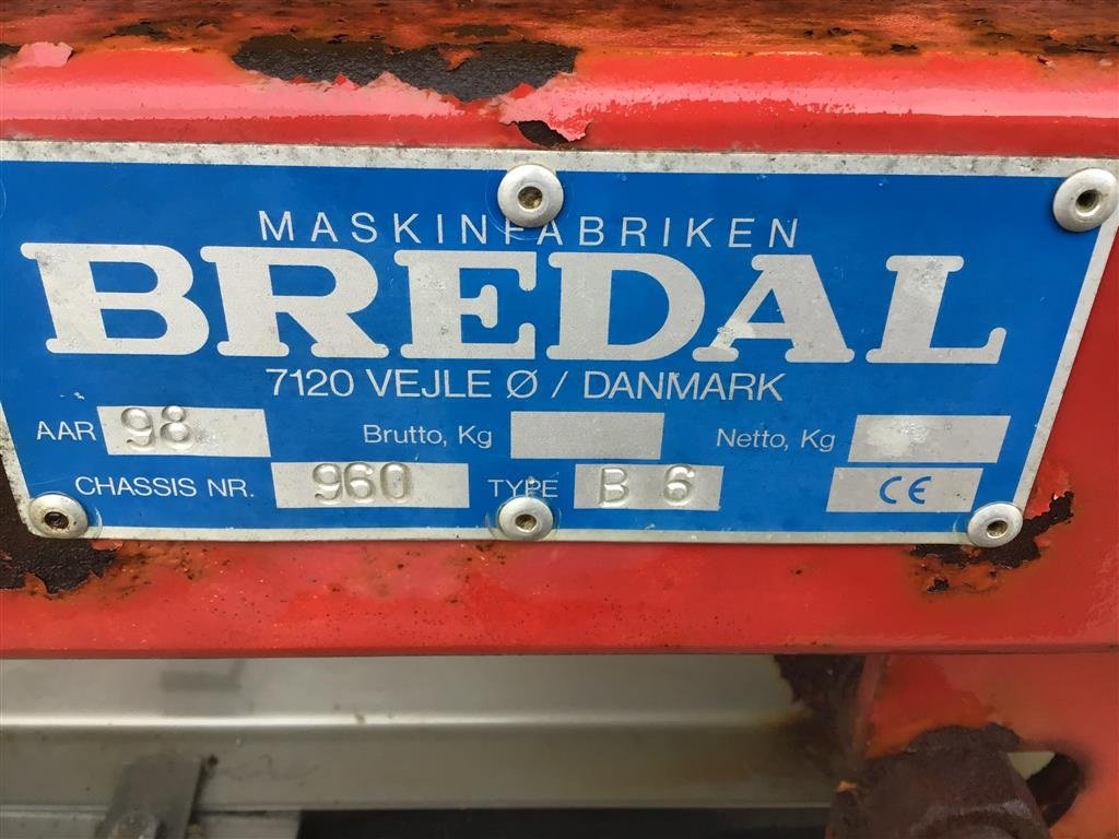 Sonstige Düngung & Pflanzenschutztechnik des Typs Bredal B 6 Med bremser, Gebrauchtmaschine in Bording (Bild 4)