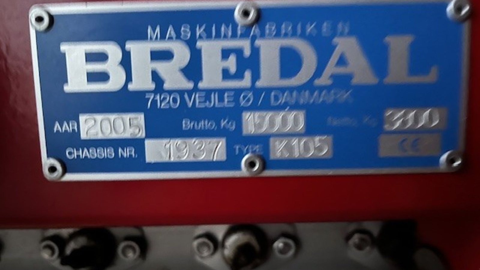 Sonstige Düngung & Pflanzenschutztechnik du type Bredal K105, Gebrauchtmaschine en Skærbæk (Photo 6)