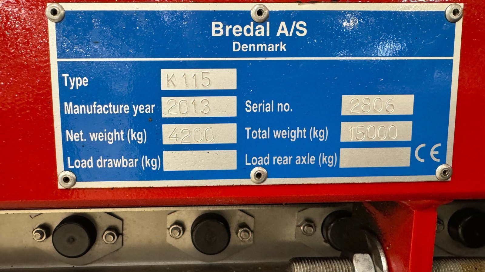 Sonstige Düngung & Pflanzenschutztechnik typu Bredal K115, Gebrauchtmaschine w Haderup (Zdjęcie 19)