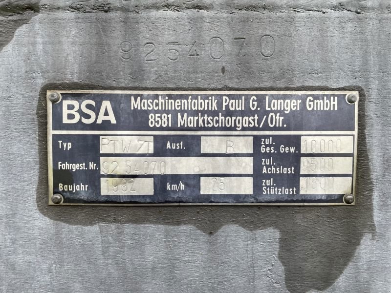 Sonstige Düngung & Pflanzenschutztechnik a típus BSA BSA PTW 7 Güllenfass, Gebrauchtmaschine ekkor: Chur (Kép 10)