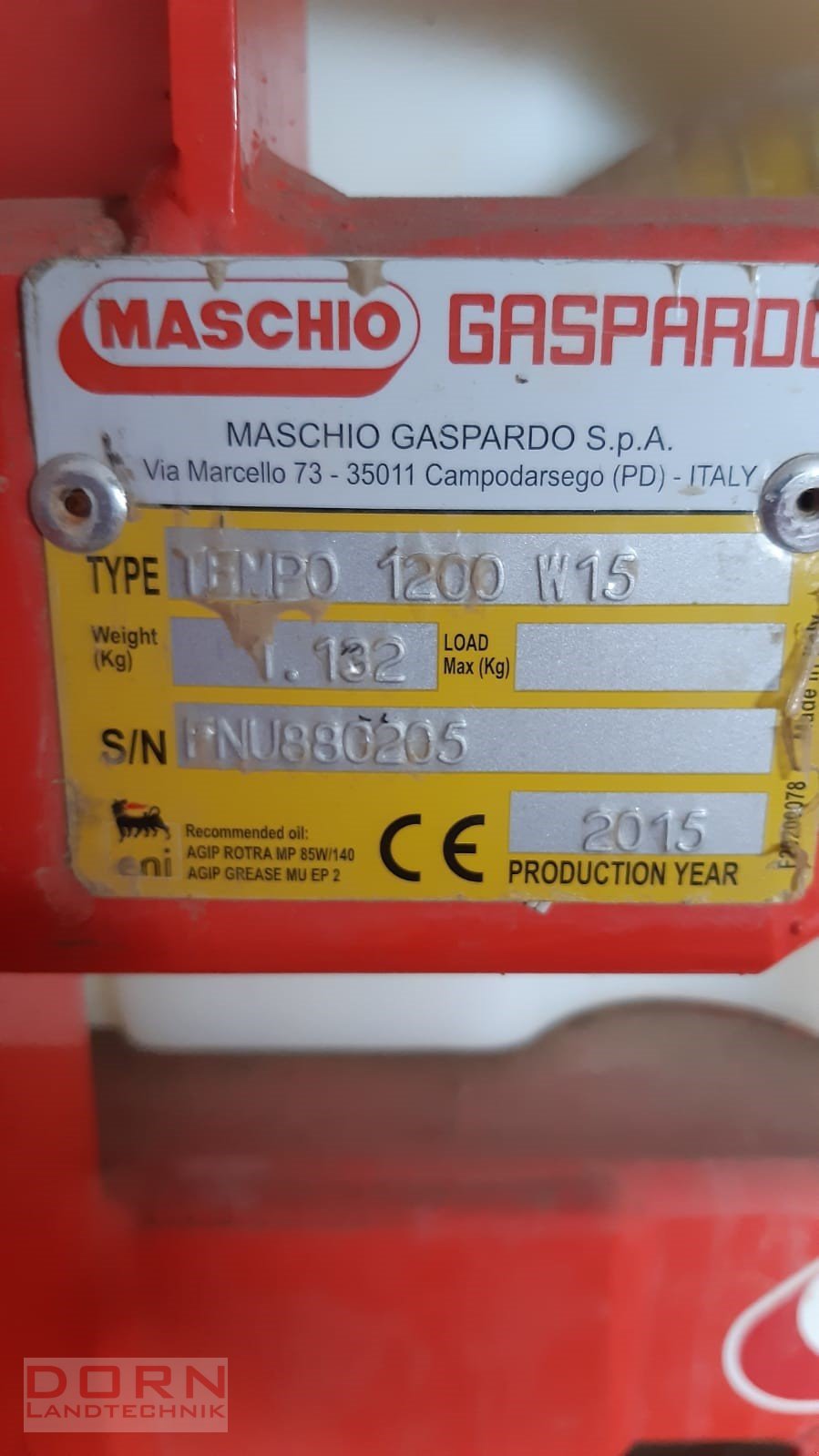 Sonstige Düngung & Pflanzenschutztechnik tip Maschio Tempo 1200 W 15, Gebrauchtmaschine in Bruckberg (Poză 4)
