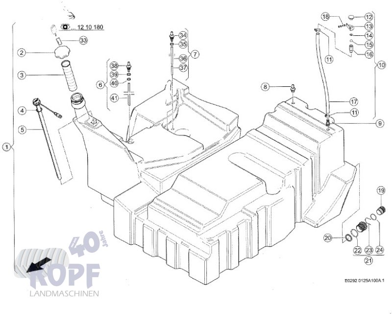 Sonstige Feldhäckslerteile des Typs CLAAS Kraftstofftank für Jaguar 930-980 komplett NEU, Neumaschine in Schutterzell (Bild 1)