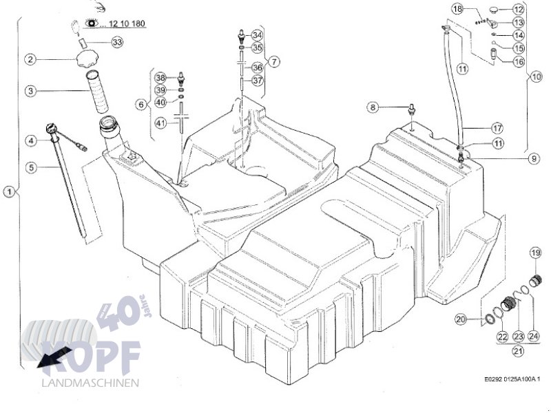 Sonstige Feldhäckslerteile des Typs CLAAS Kraftstofftank für Jaguar 930-980 komplett NEU, Neumaschine in Schutterzell (Bild 1)