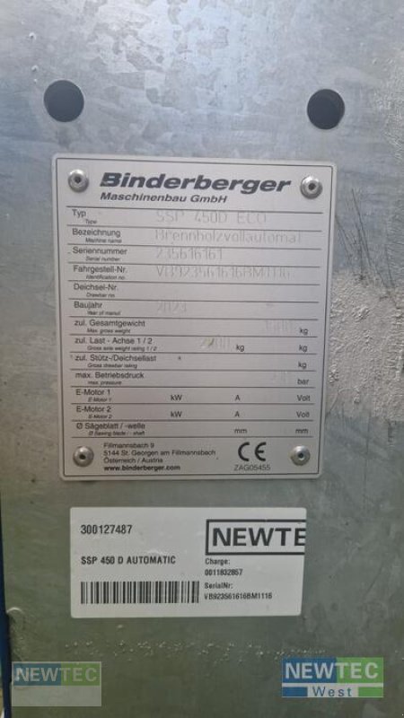 Sonstige Forsttechnik des Typs Binderberger SSP 450 D AUTOMATIC ECO, Neumaschine in Peine (Bild 5)