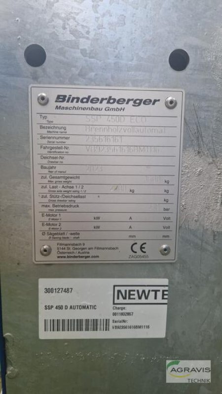 Sonstige Forsttechnik typu Binderberger SSP 450 D AUTOMATIC ECO, Neumaschine v Grimma (Obrázok 5)
