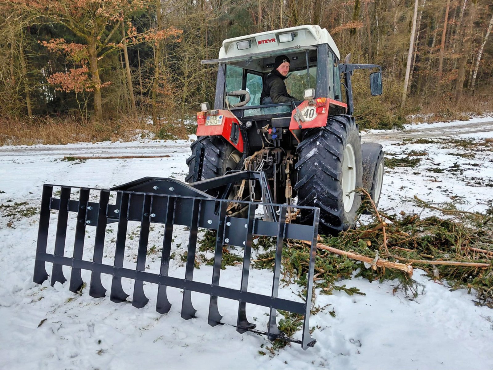 Sonstige Forsttechnik типа BMF Reisigrechen 2450 mm für Schlepperanbau, Neumaschine в Nittenau (Фотография 9)
