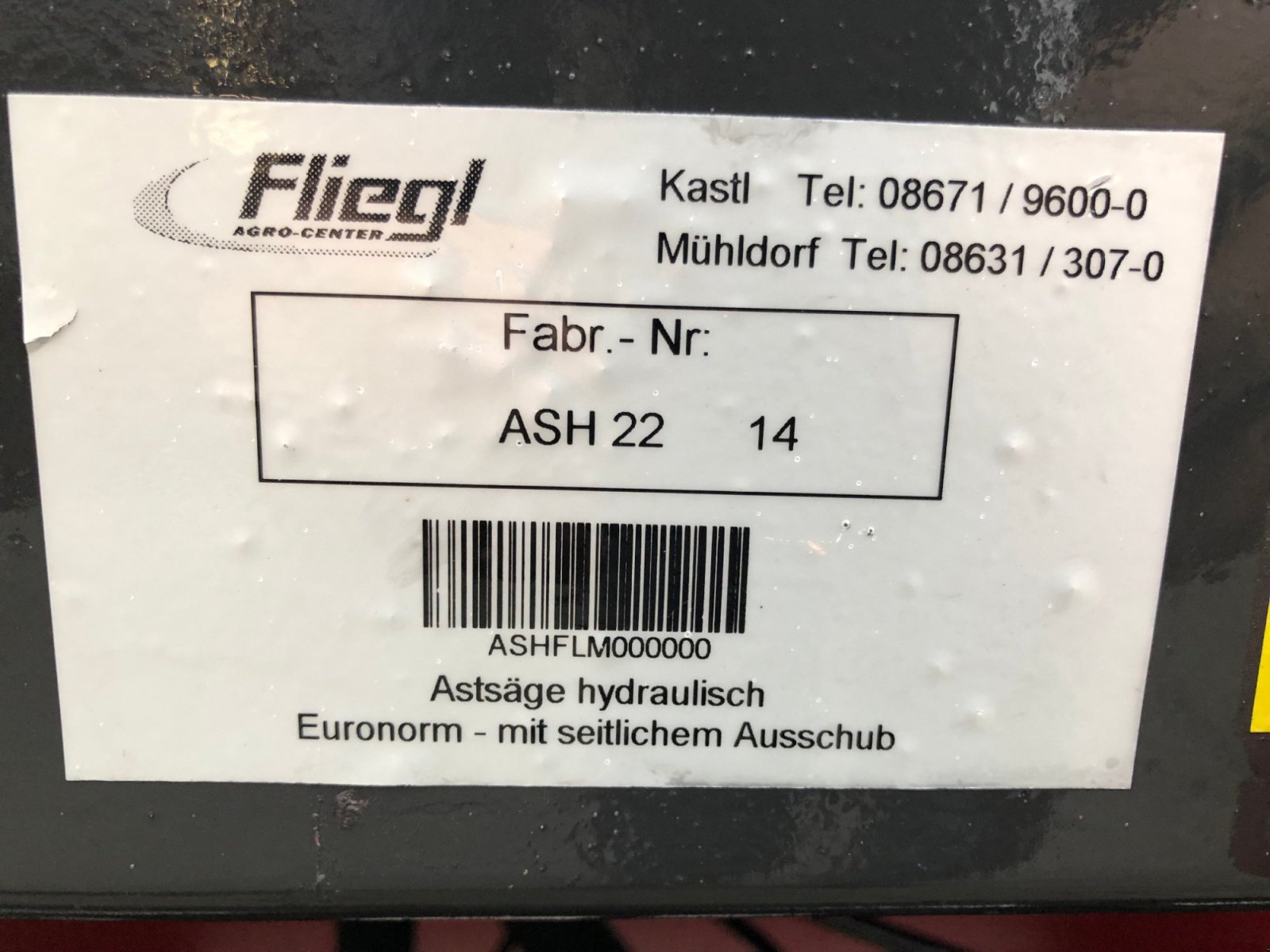 Sonstige Forsttechnik typu Fliegl Astsäge ASH 22, Gebrauchtmaschine v Bodenkirchen (Obrázek 7)