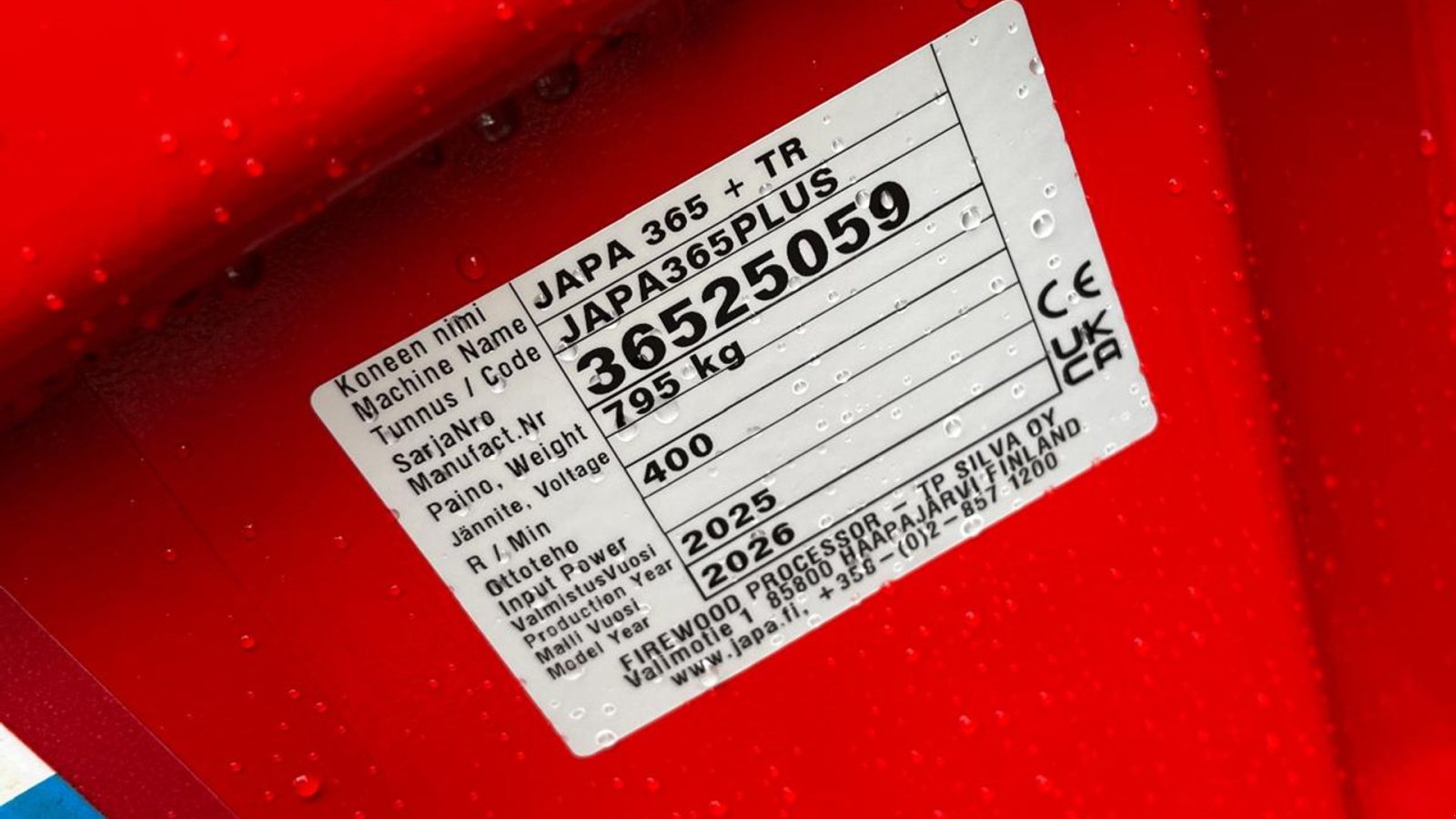 Sonstige Forsttechnik του τύπου Japa 365 plus 365 plus, Gebrauchtmaschine σε Bredsten (Φωτογραφία 7)