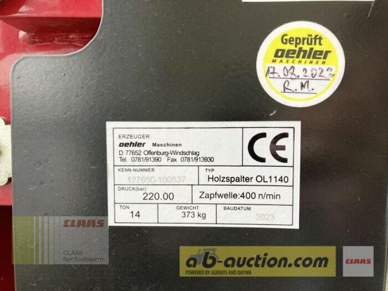 Sonstige Forsttechnik a típus Oehler OL 1140 PROFI, Gebrauchtmaschine ekkor: Altenstadt a.d. Waldnaab (Kép 11)
