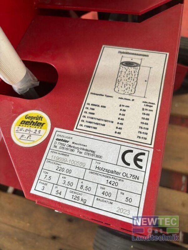 Sonstige Forsttechnik of the type Oehler OL 75 NEW LINE, Vorführmaschine in Schwedt (Picture 5)