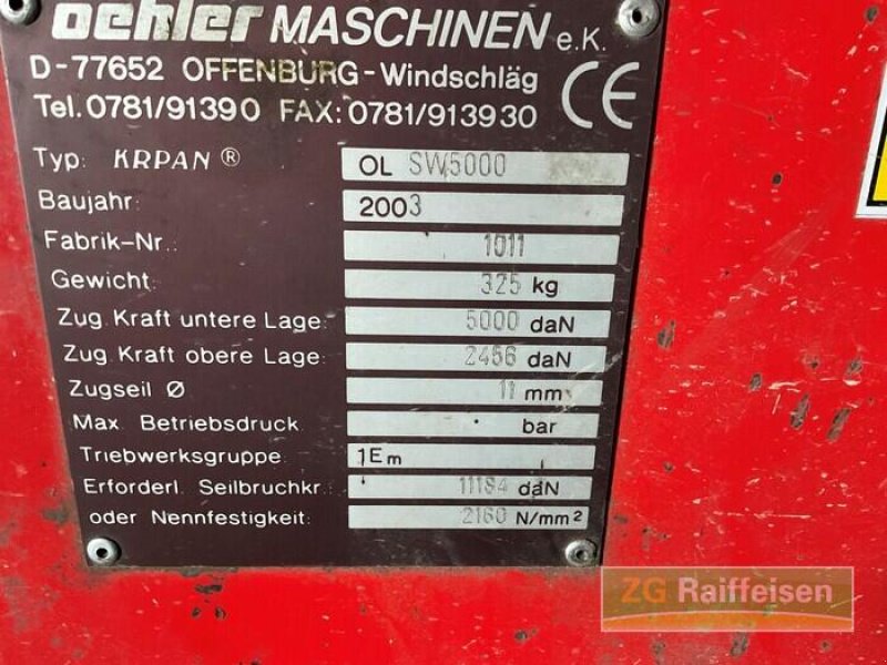 Sonstige Forsttechnik типа Oehler SW 5000, Gebrauchtmaschine в Salem-Neufrach (Фотография 3)