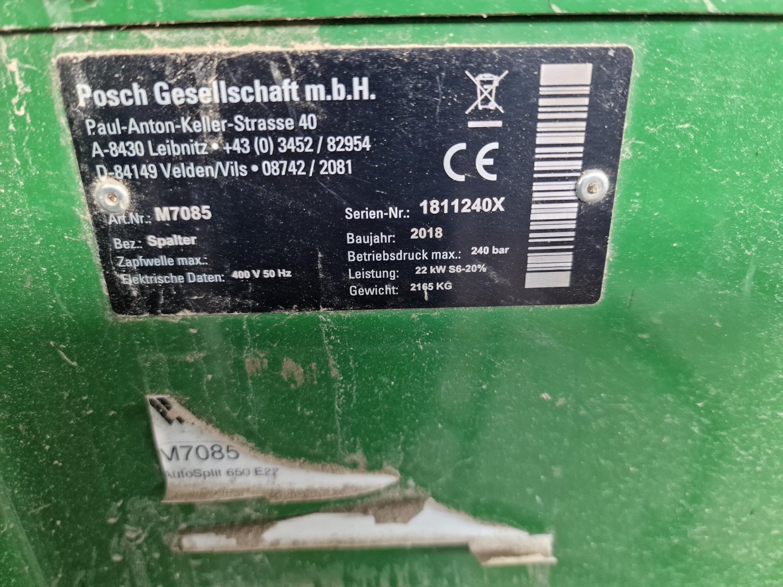 Sonstige Forsttechnik des Typs Posch Spaltautomat, Gebrauchtmaschine in Lenart (Bild 3)
