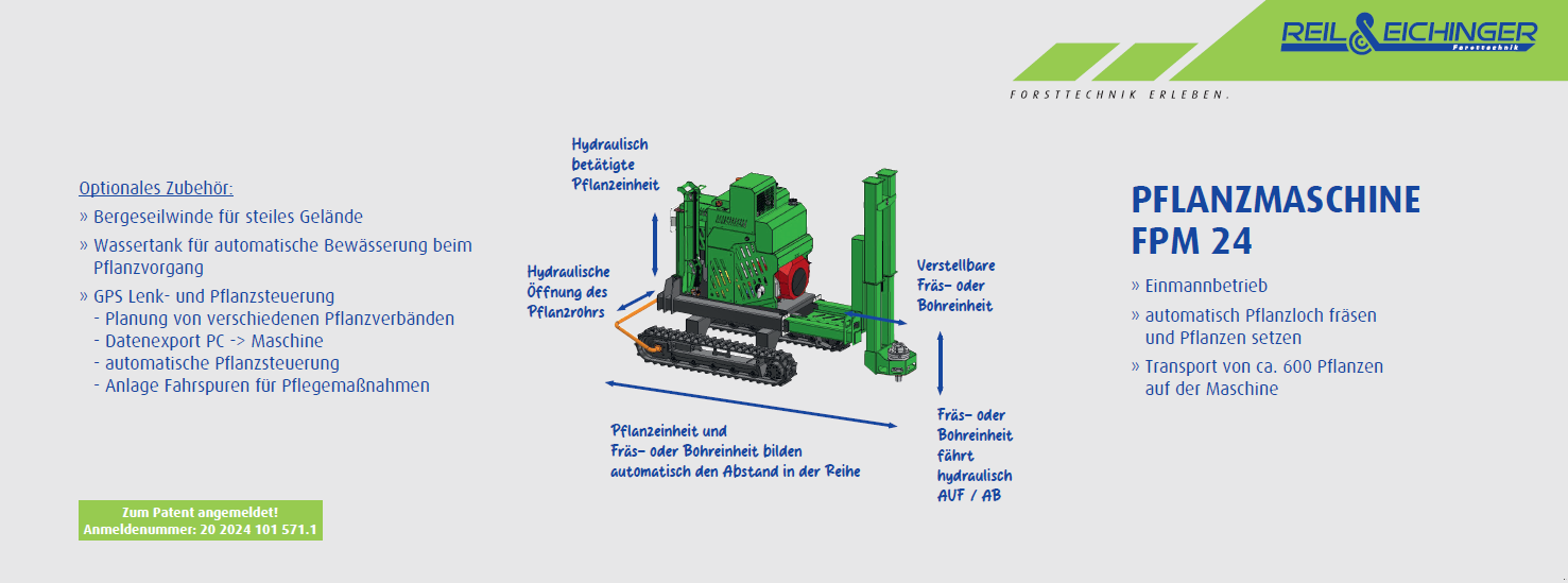 Sonstige Forsttechnik des Typs Reil & Eichinger Pflanzmaschine FPM 24 - Neuheit - Reil & Eichinger, Neumaschine in Nittenau (Bild 3)
