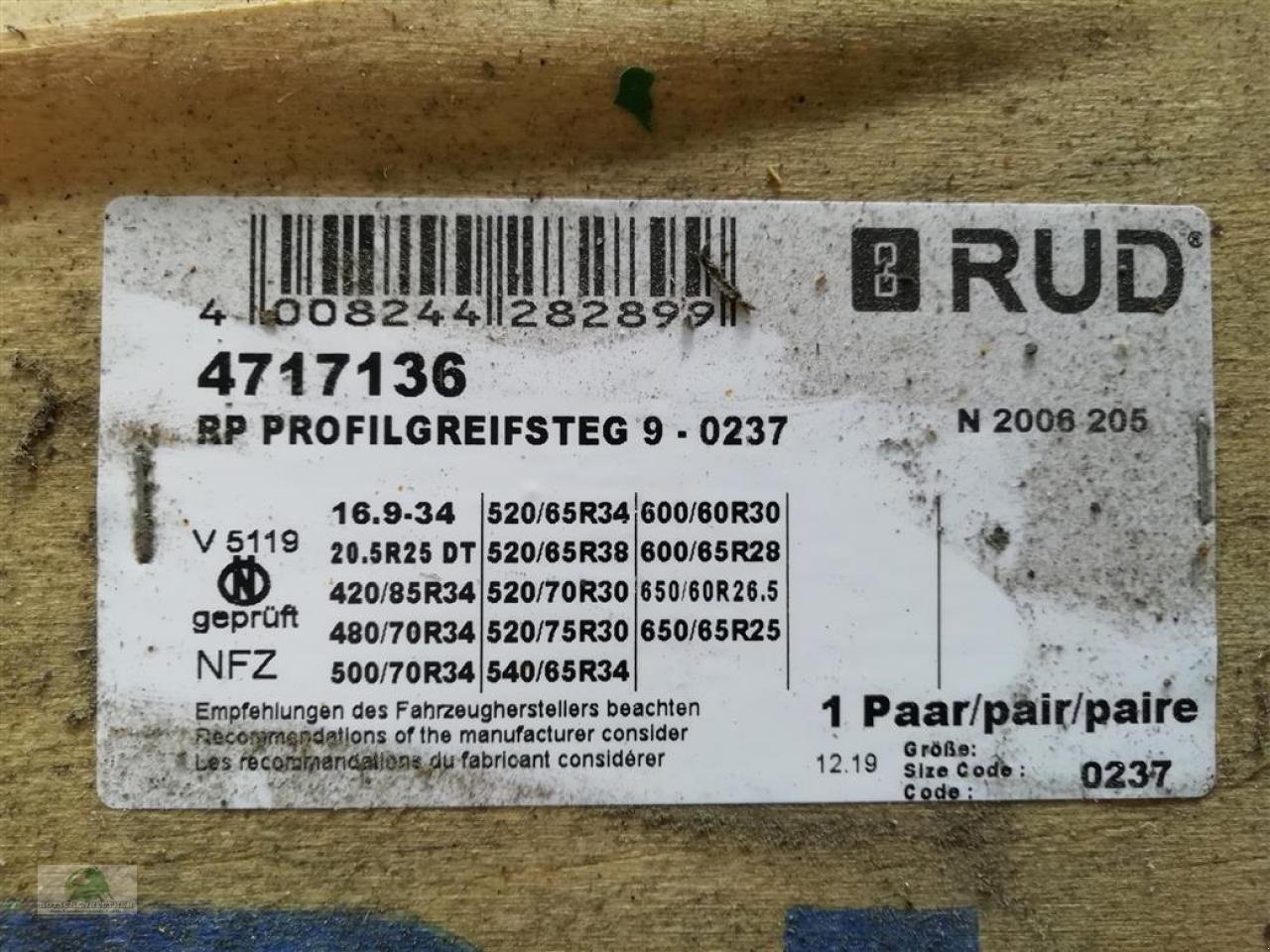 Sonstige Forsttechnik typu Sonstige RUD Ketten 600/60 R28, Neumaschine v Steinwiesen (Obrázek 2)