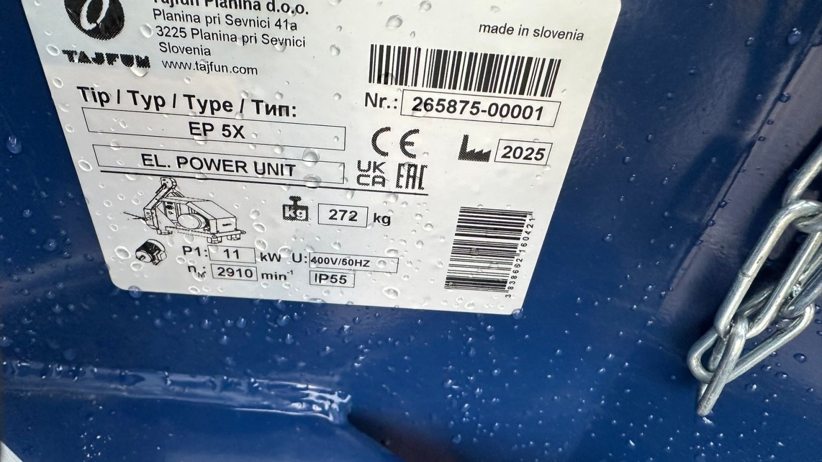 Sonstige Forsttechnik типа Tajfun El Power Ep5x, Gebrauchtmaschine в Holstebro (Фотография 5)