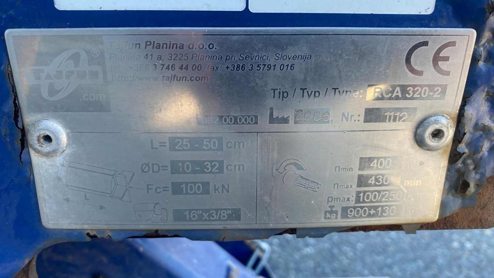 Sonstige Forsttechnik des Typs Tajfun Rca 320, Gebrauchtmaschine in Holstebro (Bild 5)