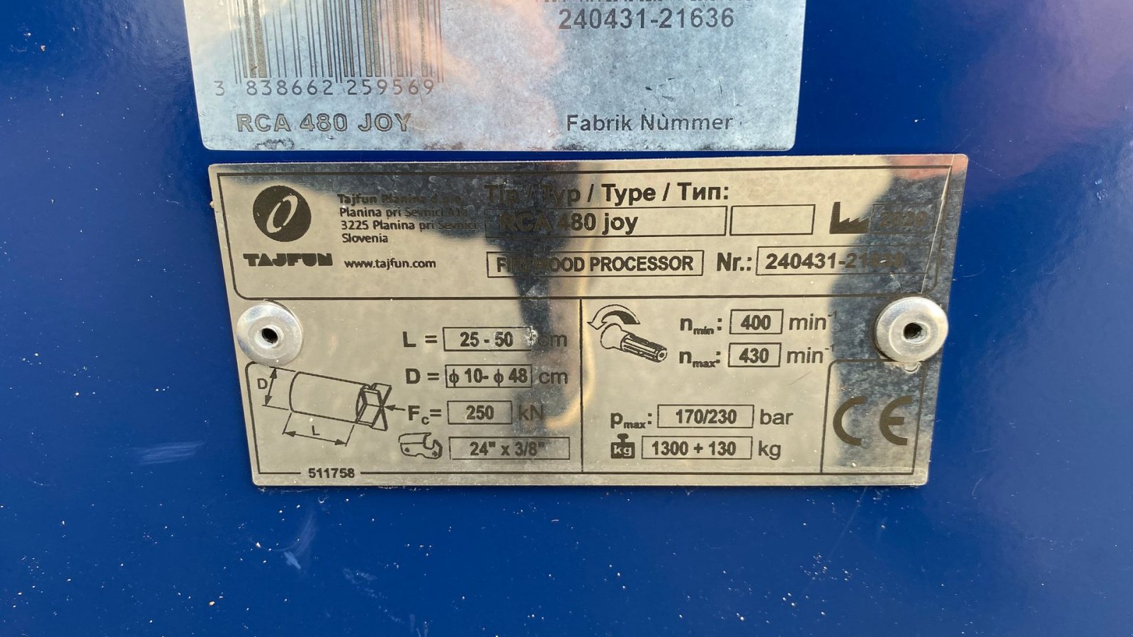 Sonstige Forsttechnik typu Tajfun RCA 480 JOY, Gebrauchtmaschine v Holstebro (Obrázek 2)