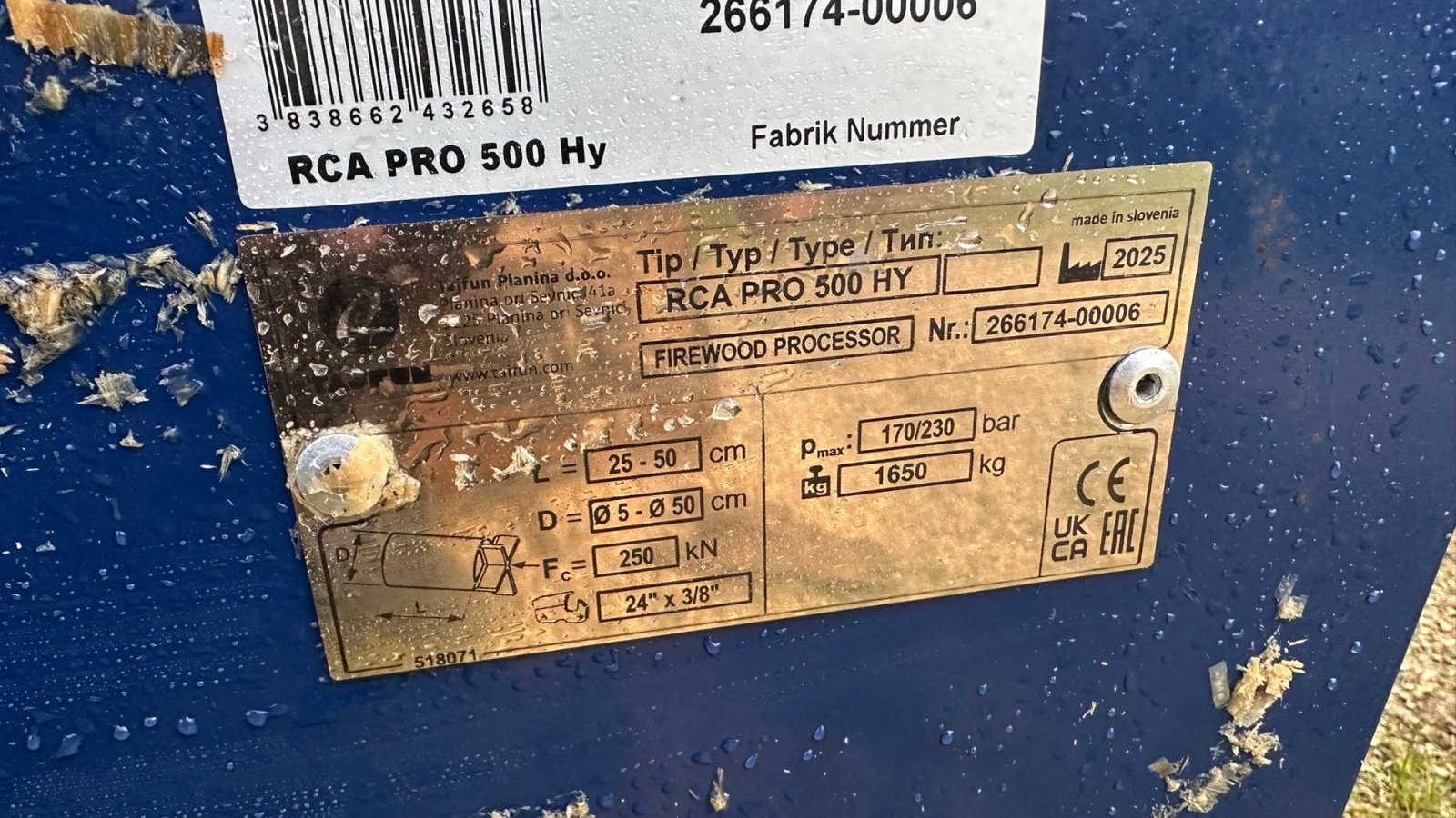 Sonstige Forsttechnik Türe ait Tajfun RCA PRO 500 HY Demo, Gebrauchtmaschine içinde Holstebro (resim 11)