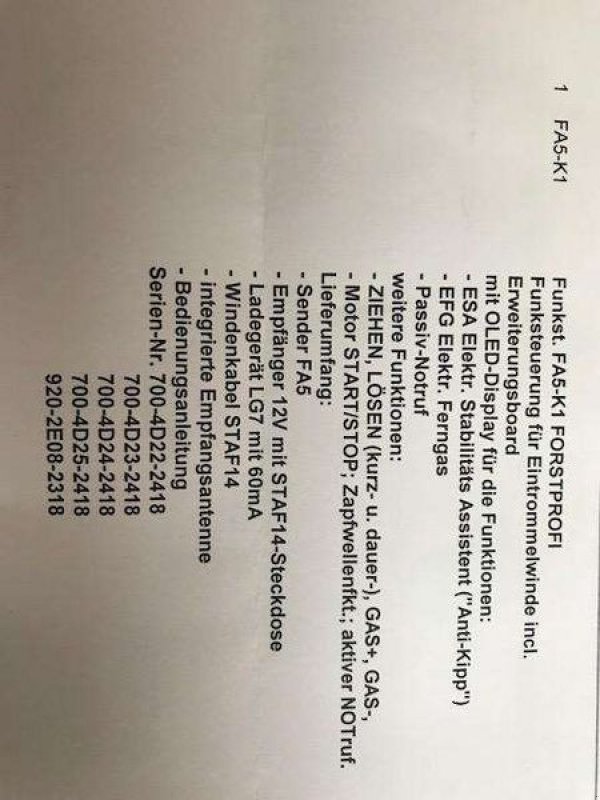 Sonstige Forsttechnik типа Terra FA5-K1 mit Kippsensor, Neumaschine в Tamsweg (Фотография 15)