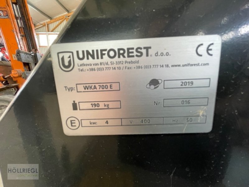 Sonstige Forsttechnik a típus Uniforest WKA 700 E, Neumaschine ekkor: Hohenburg (Kép 5)