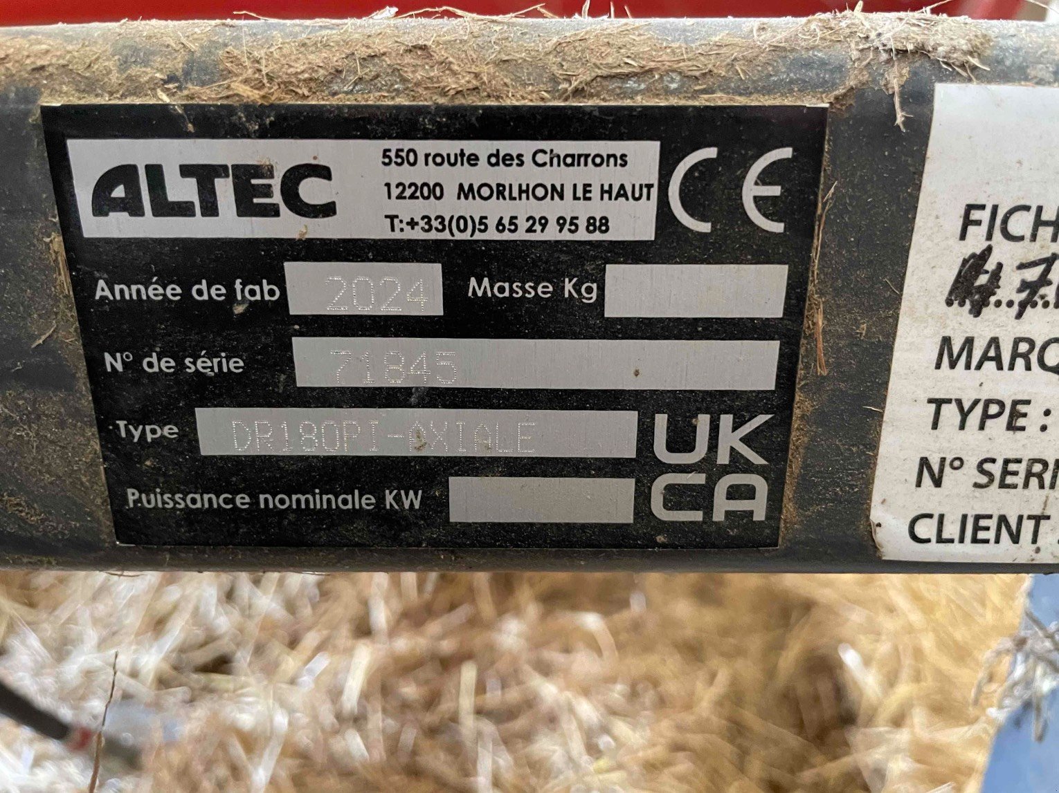 Sonstige Fütterungstechnik typu ALTEC DR 180 PI AXIALE, Gebrauchtmaschine v ORLEIX (Obrázok 7)