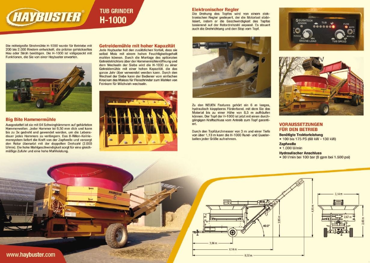 Sonstige Fütterungstechnik typu Haybuster H1000 Strohmühle, Gebrauchtmaschine v Oschersleben (Obrázek 6)
