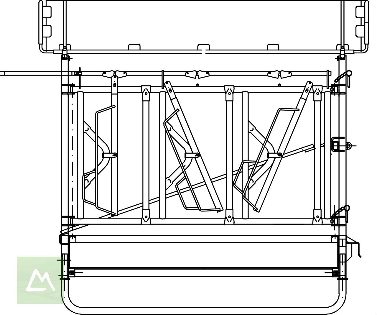 Sonstige Fütterungstechnik of the type Kerbl Kerbl Viereckraufe Standard mit Selbstfangfressgitter für hornlose Rinder (kostenlose Lieferung), Neumaschine in Weiz (Picture 8)