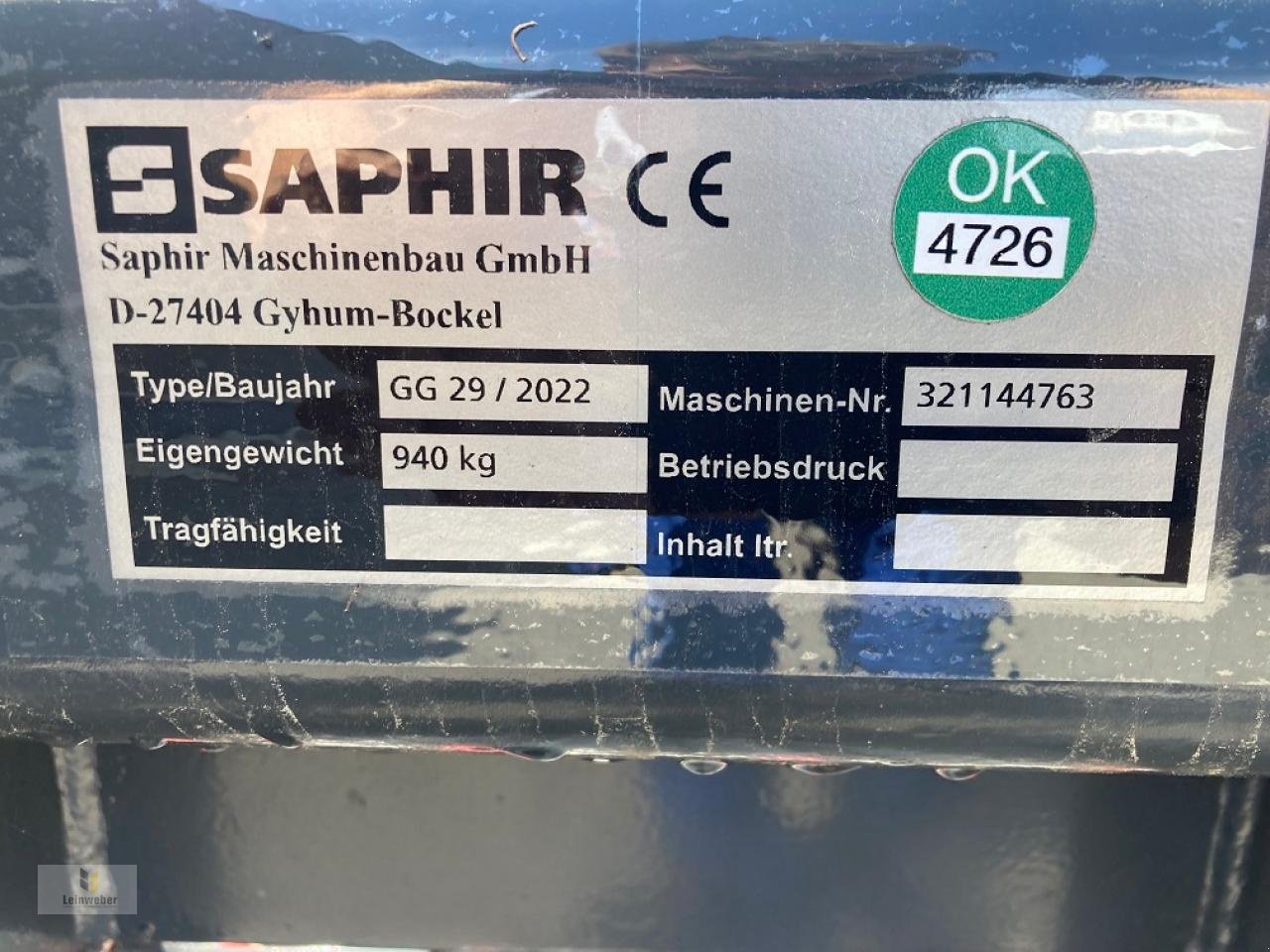 Sonstige Fütterungstechnik tip Saphir GG 29, Neumaschine in Neuhof - Dorfborn (Poză 5)