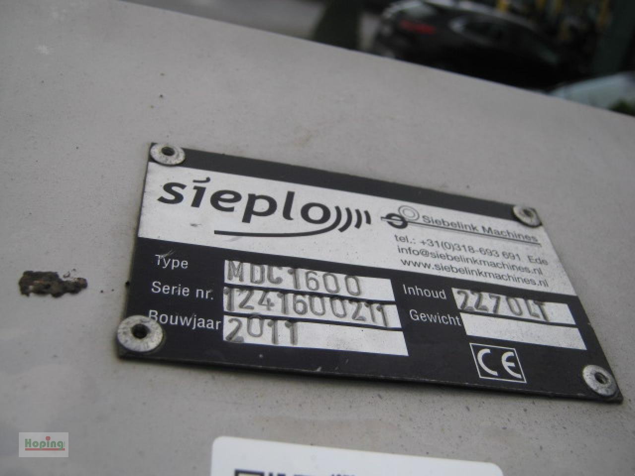 Sonstige Fütterungstechnik typu Sonstige Sieplo MDC 1600, Gebrauchtmaschine v Bakum (Obrázek 7)