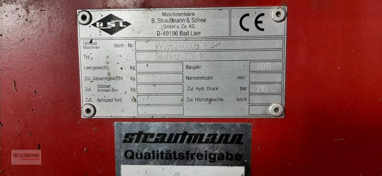 Sonstige Fütterungstechnik del tipo Strautmann Siloblitz 220 KD, Gebrauchtmaschine en Wlpertskirchen (Imagen 8)