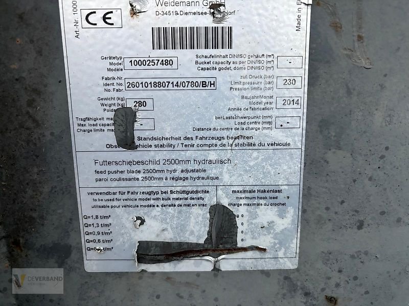 Sonstige Fütterungstechnik типа Weidemann  Futterschieber hydraulisch, Gebrauchtmaschine в Colmar-Berg (Фотография 5)