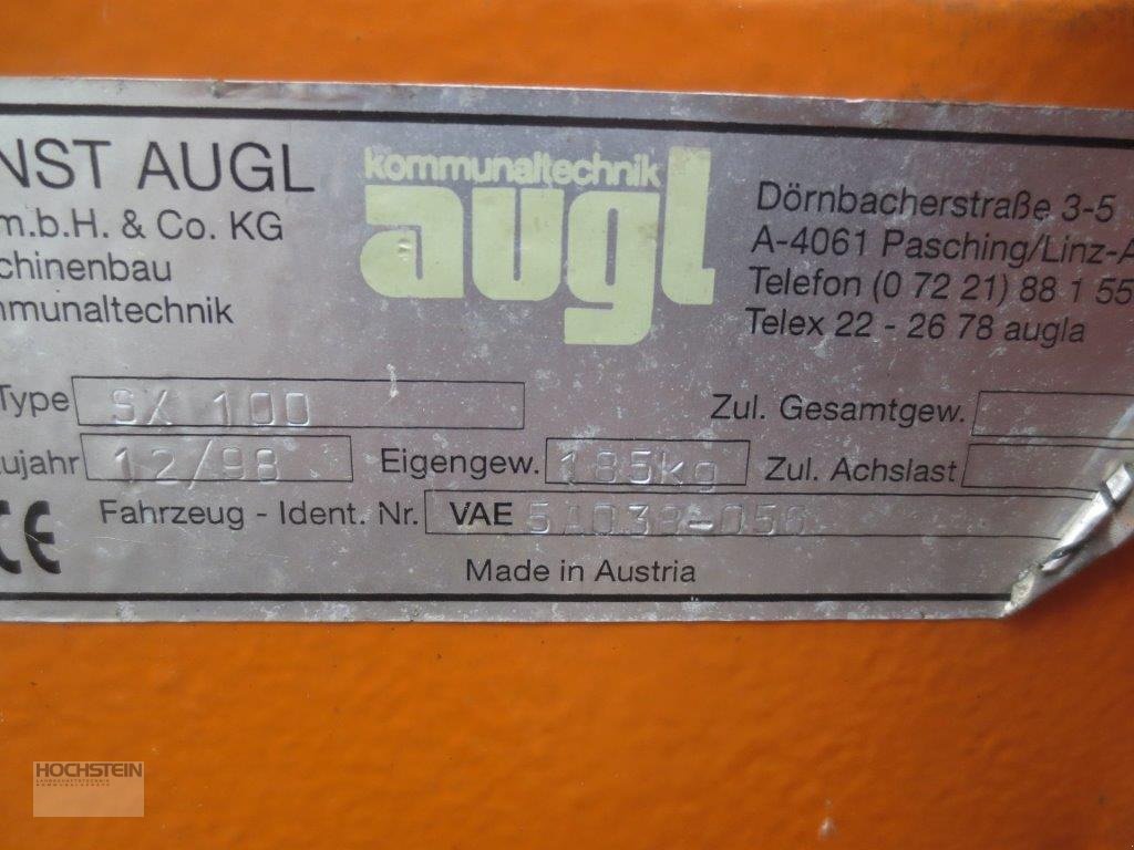 Sonstige Gartentechnik & Kommunaltechnik tip Augl SX 100, Gebrauchtmaschine in Heidelberg - Rohrbach Süd (Poză 10)